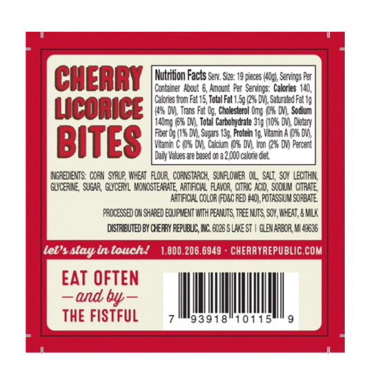 Cherry Licorice Bites 8oz
