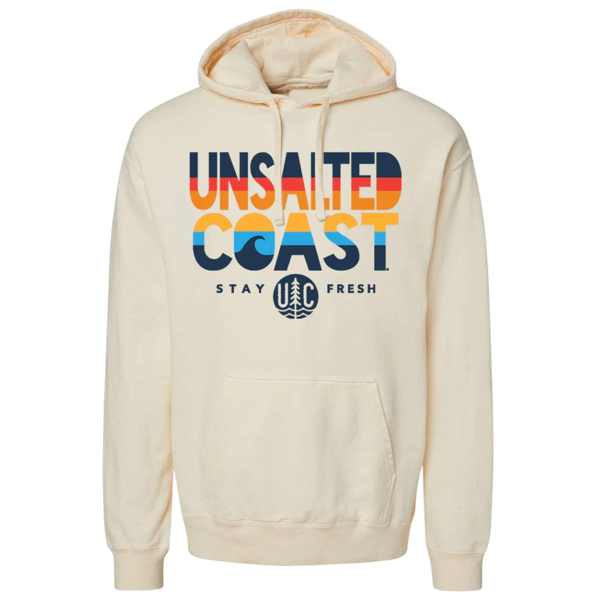 UC Stay Fresh Parchment Hoodie w/ Stripes