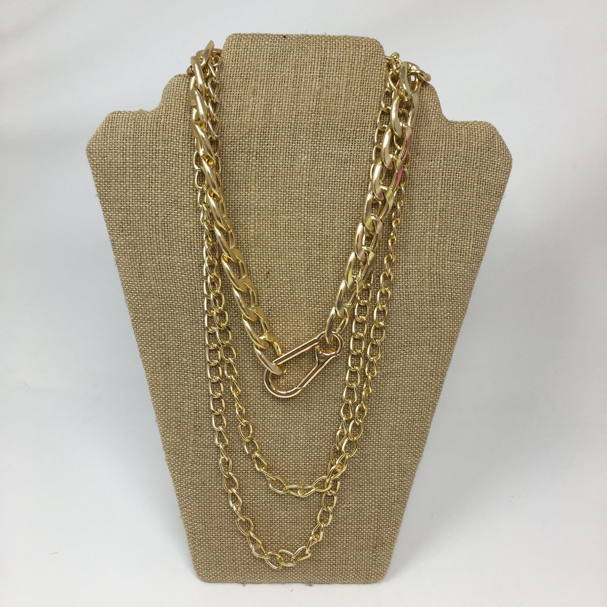 Gold Layered Link Necklace