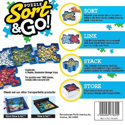 Puzzle Sort &amp; Go Stackable Sorting Trays
