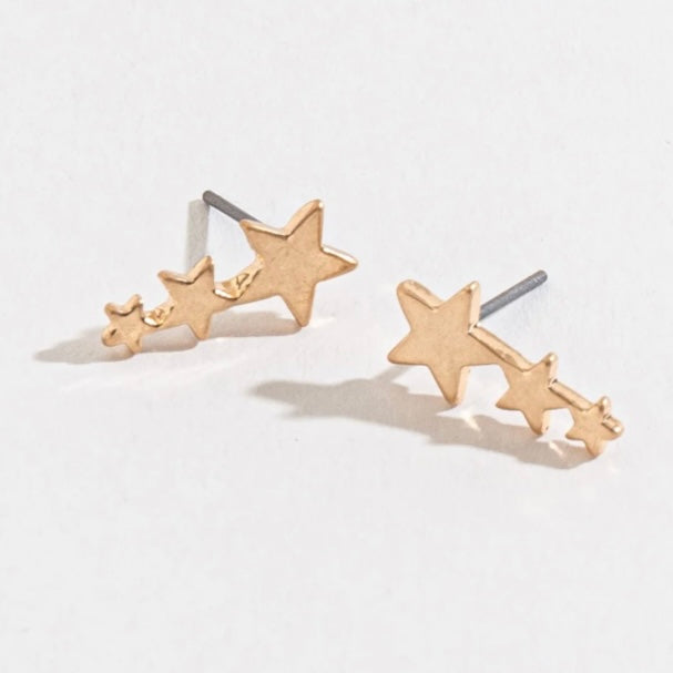 Star Cascade Stud Buds Earrings