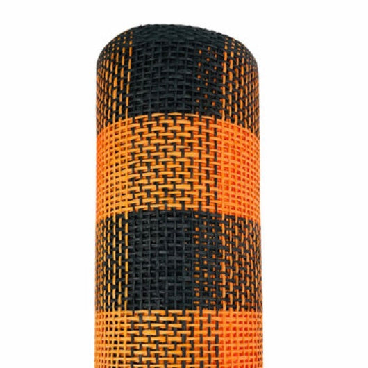 Burlap Orange/Black Mesh