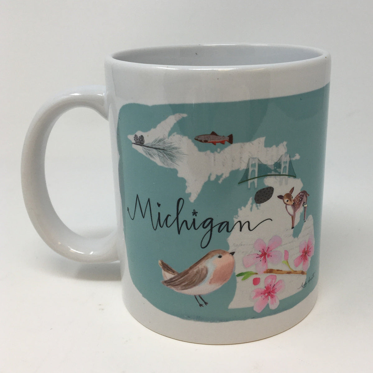 Polka Dot Mitten Michigan Mug