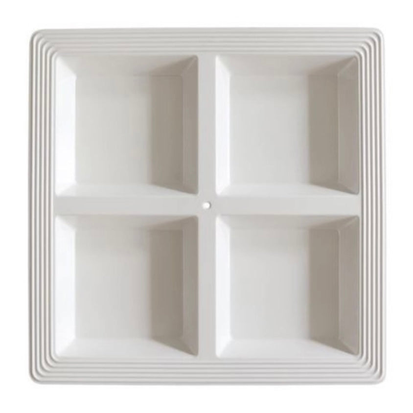 Melamine Square Sectional Server Pinstripes