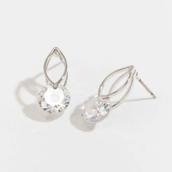 Oval w/ Stone Dazzlers Earrings