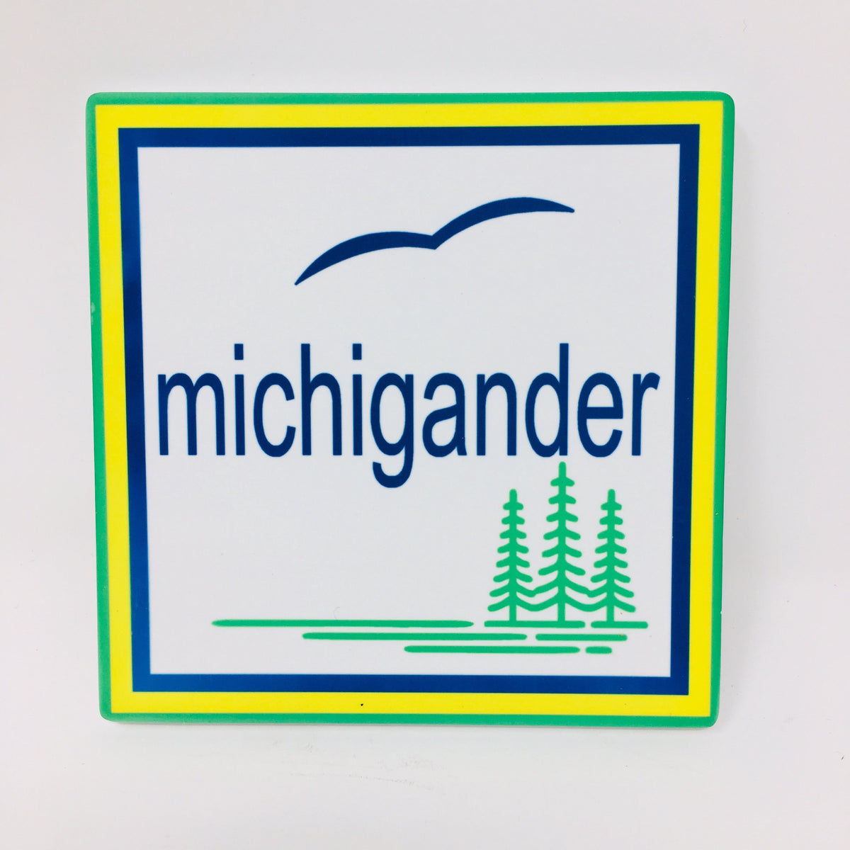 Ceramic Michigan Coaster