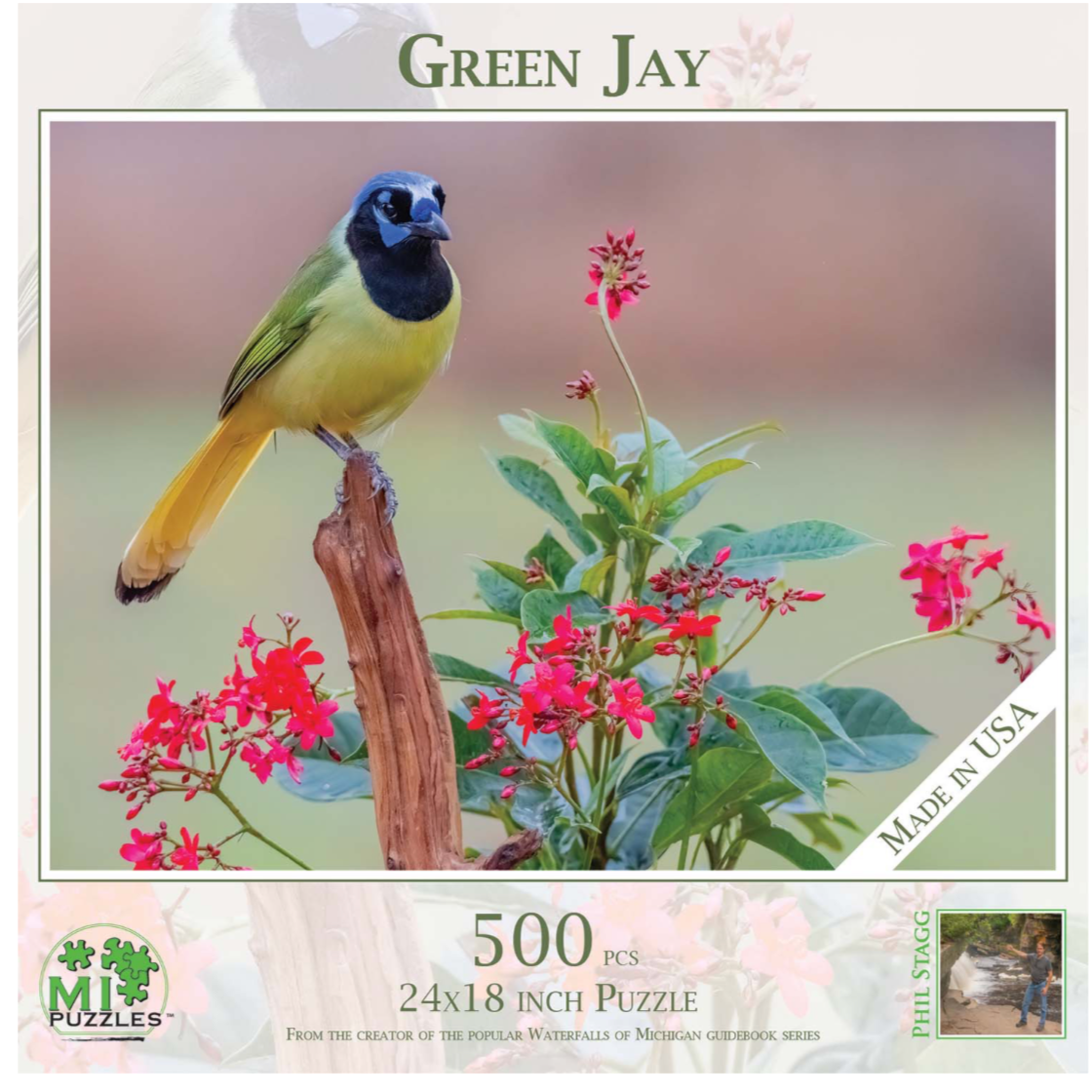 Green Jay 500 pc Jigsaw Puzzle