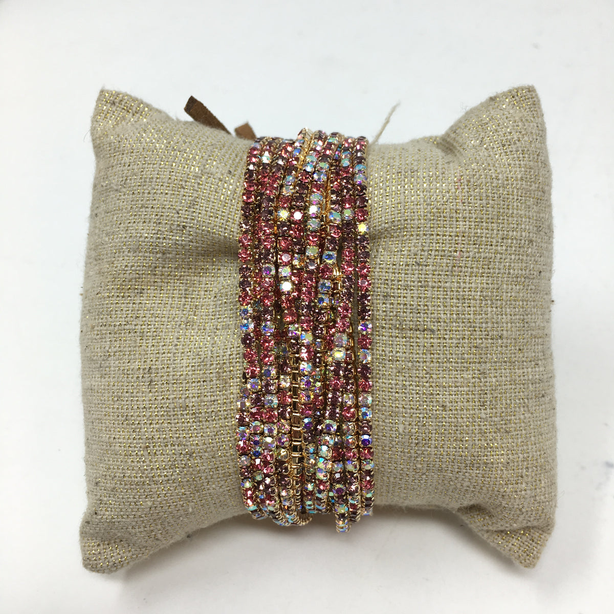 Multi Rhinestone Stretch Bracelet