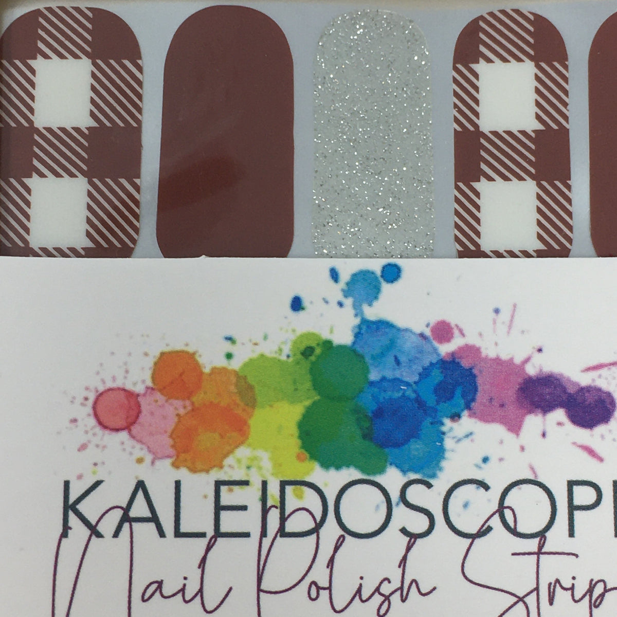 Kaleidoscope Nail Strips Red/Black/White Collection