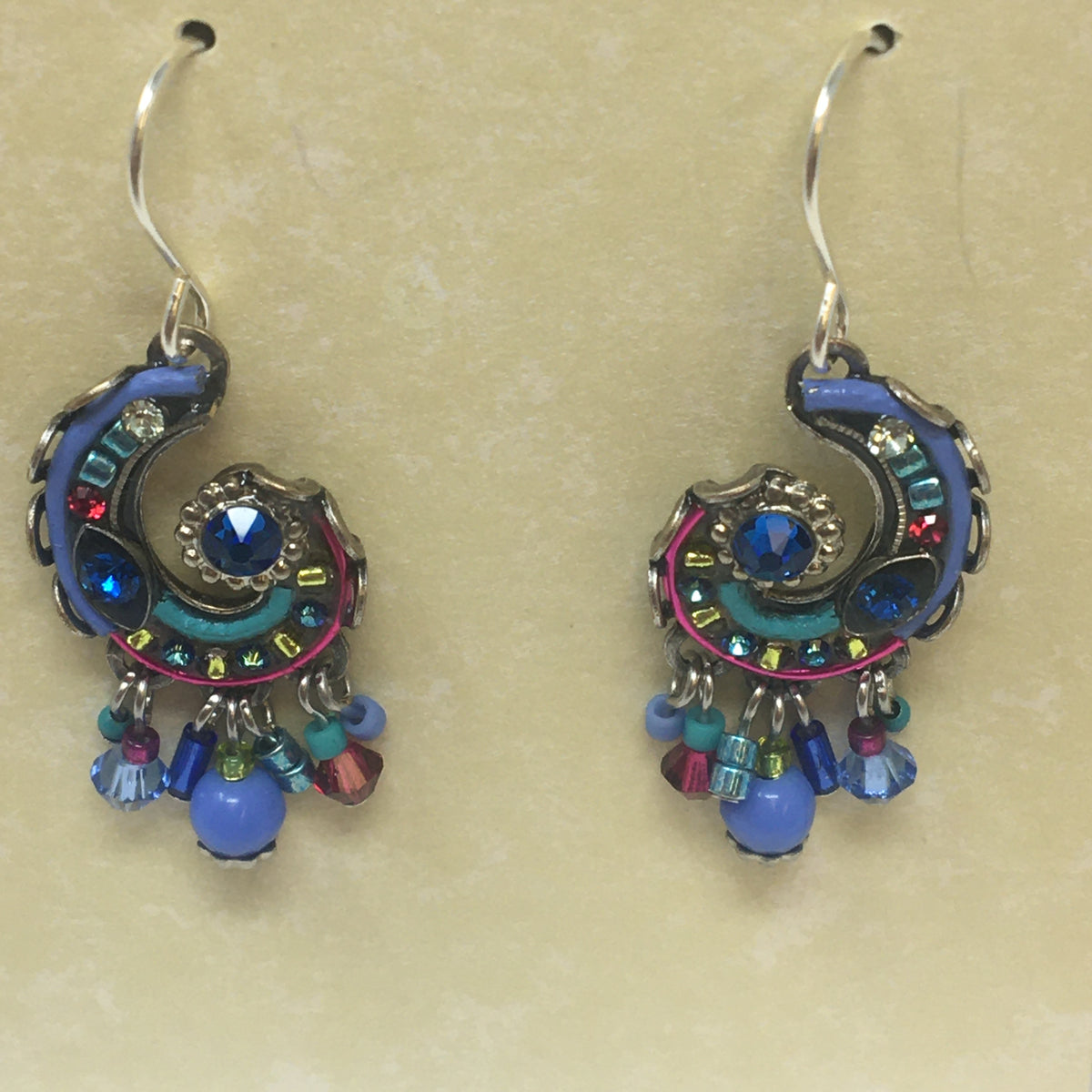 Spiral w/ Dangles Earrings