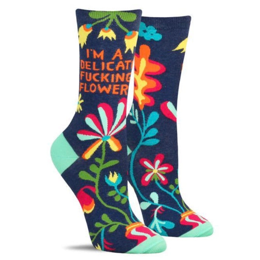 Delicate F***ing Flower Women&#39;s Socks