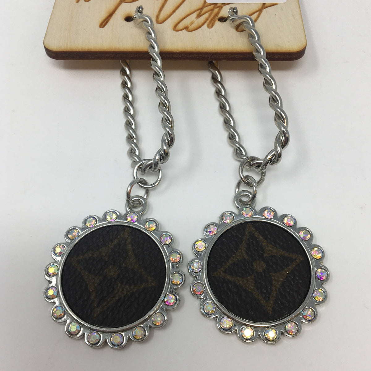 Gypsy LV Silver Twist Earrings