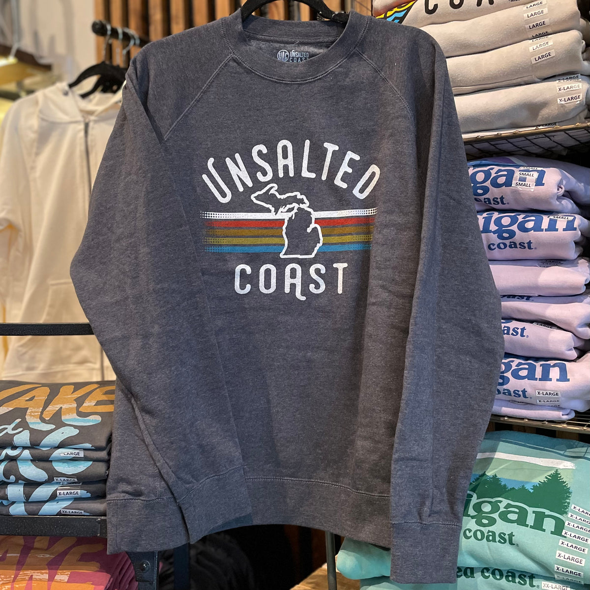 UC Lined Up Crewneck Sweatshirt