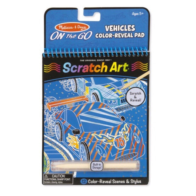 On The Go Scratch Art Color-Reveal Pad