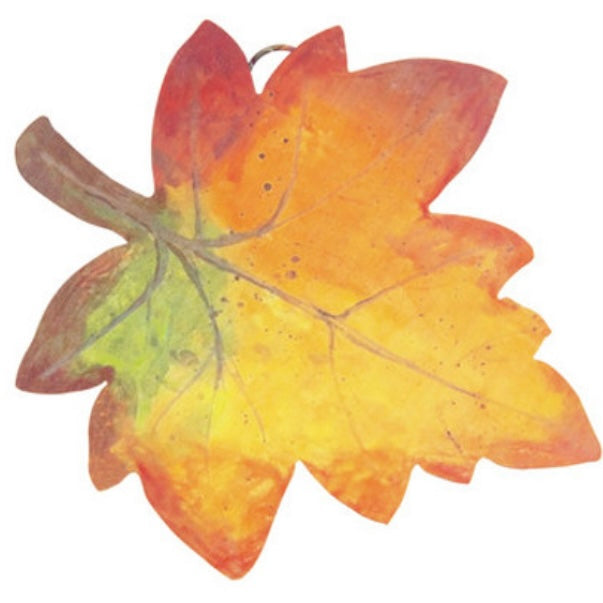 Fall Leaf Metal Charm RTC