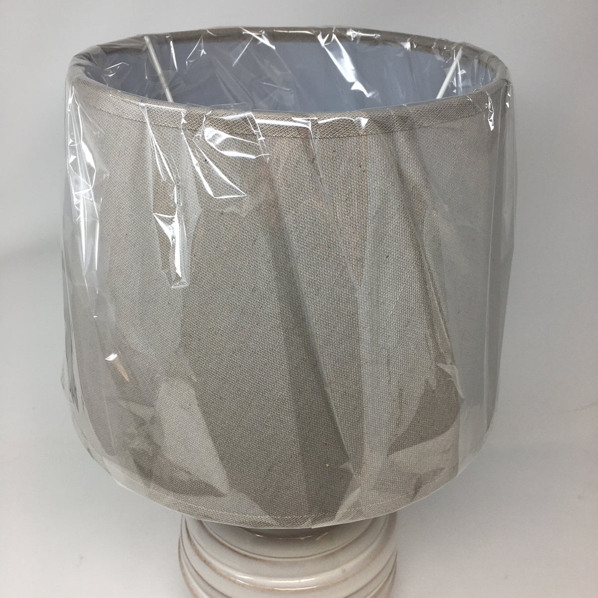 White Offset Stripe Lamp
