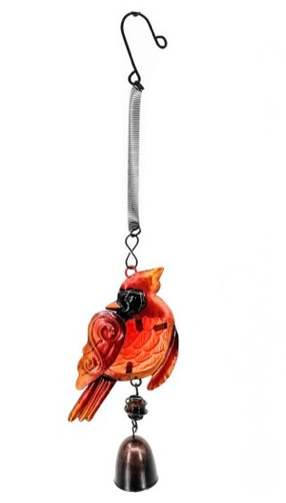 13&quot; Glass &amp; Metal Bouncy Friends Bell Windchime