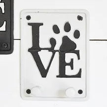 Blk/Wht Paw Love Sign