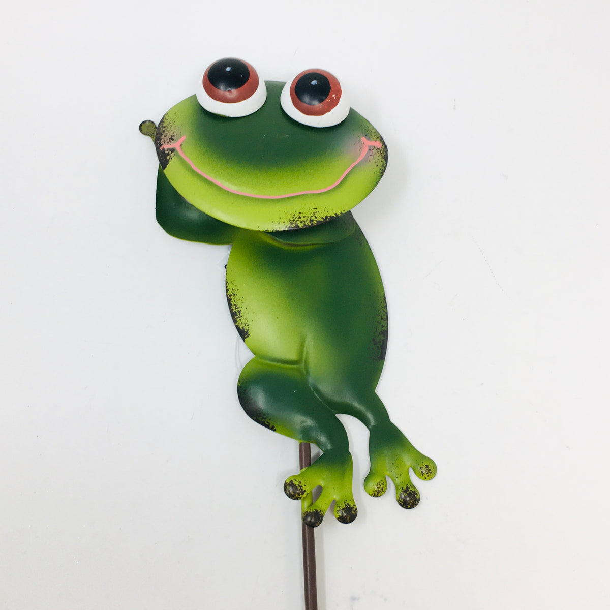Metal Frog Yard Stake
