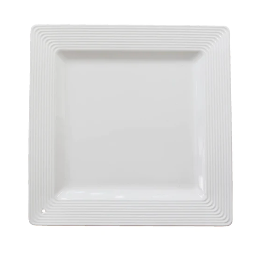 Square Platter Pinstripes