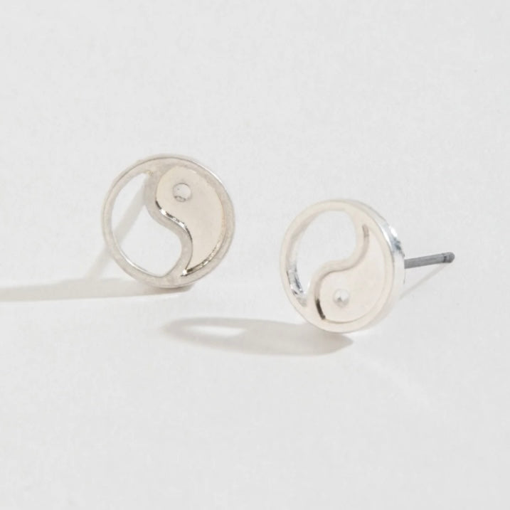 Yin Yang Stud Buds Earrings