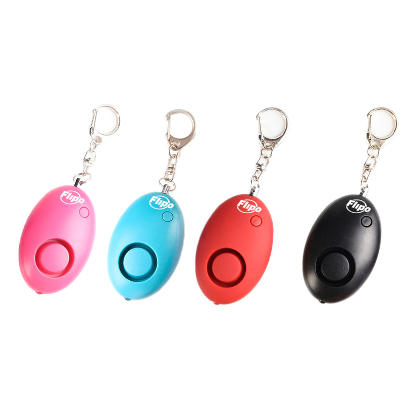 Mini Safety Alarm w/ LED Light Key Chain