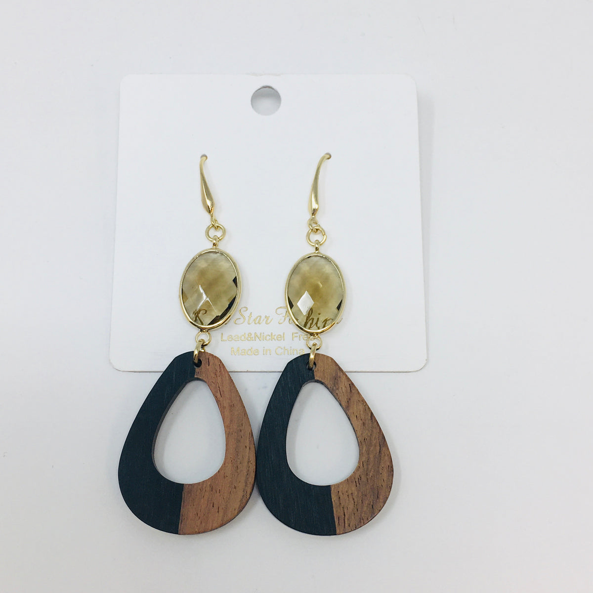 Lightweight Wood Blend Earrings