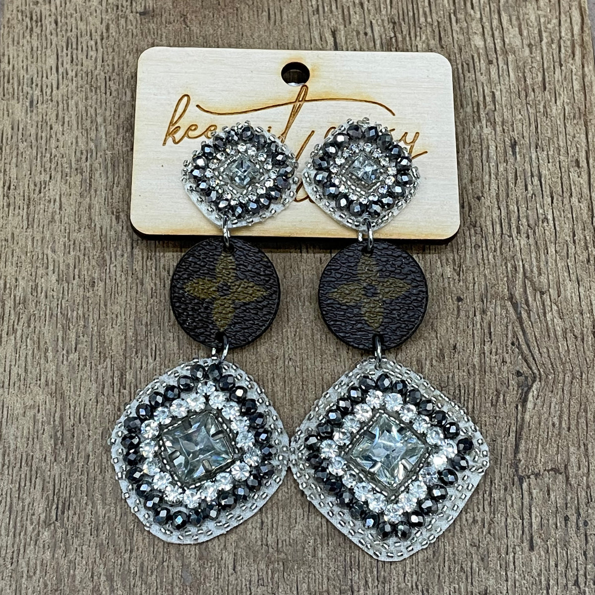 Gypsy LV Beaded Drop Earrings