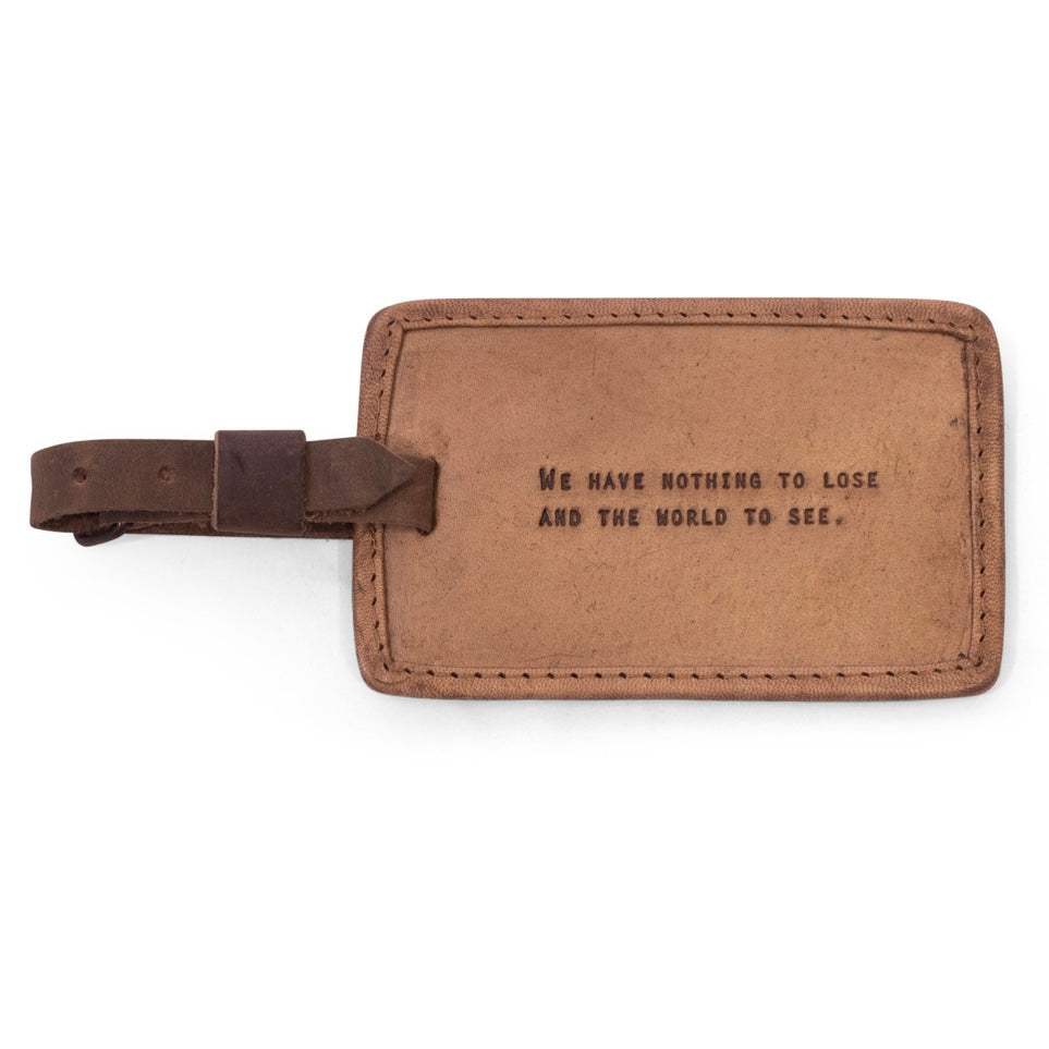 Leather Luggage Tag