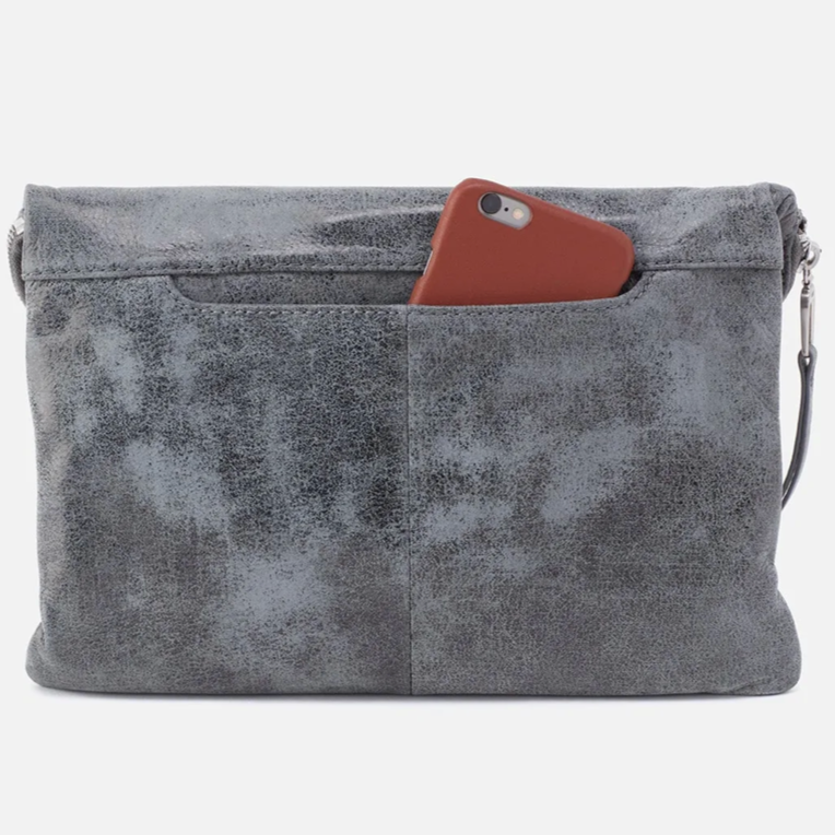 Jessa Genuine Suede Gray Purse