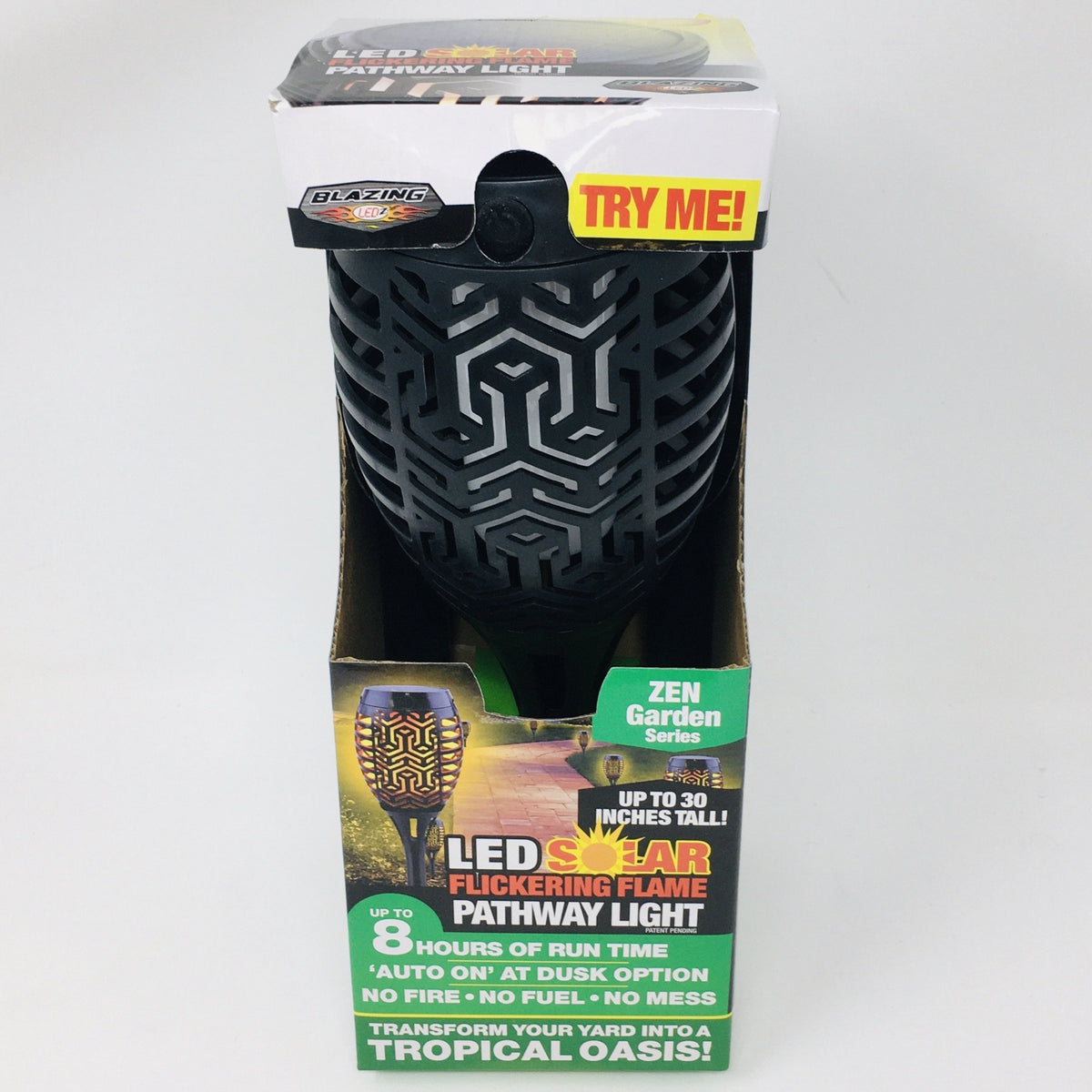Solar Flicker Flame Pathway Light