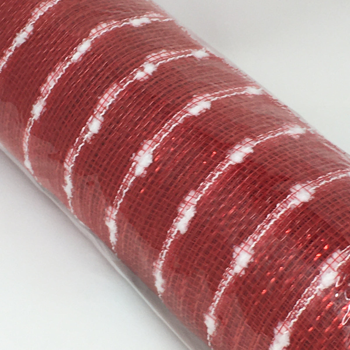Metallic Snowball Red/White Mesh