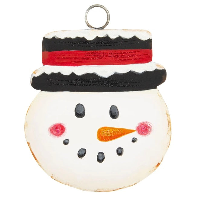 Snowman Head Metal Charm RTC