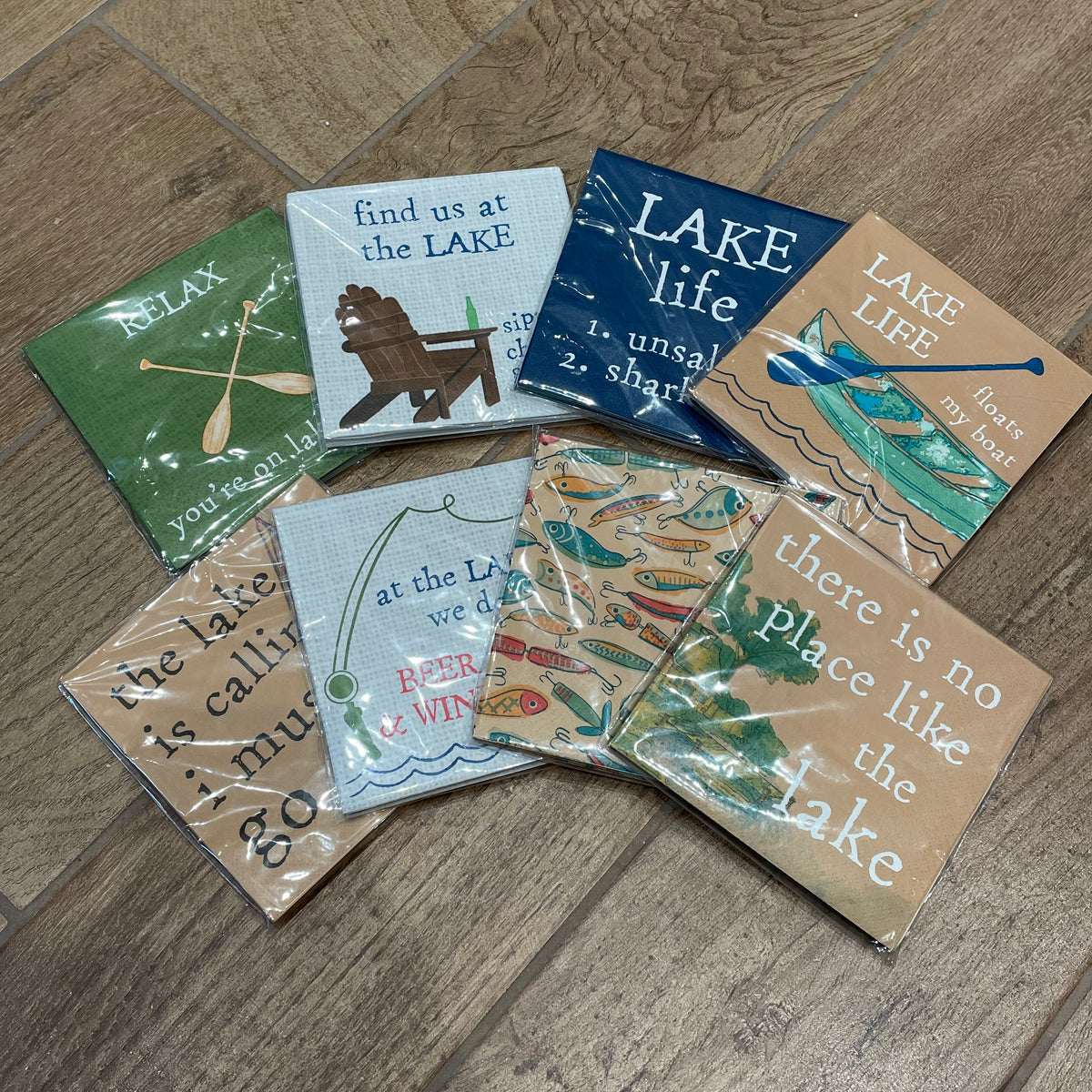 Lake Paper Cocktail Napkins