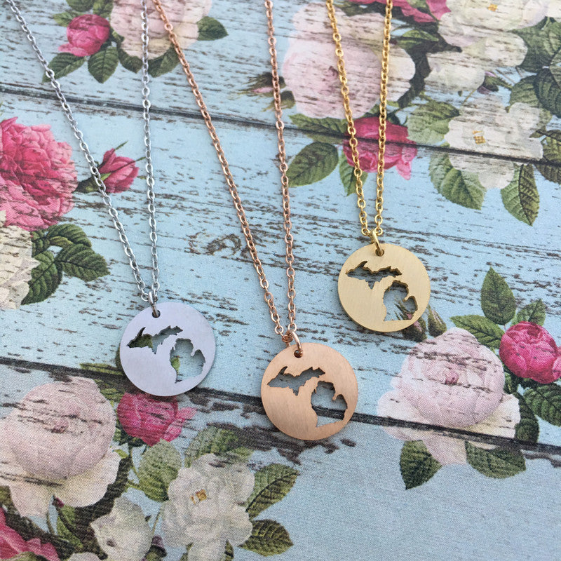 Michigan Cutout Necklace