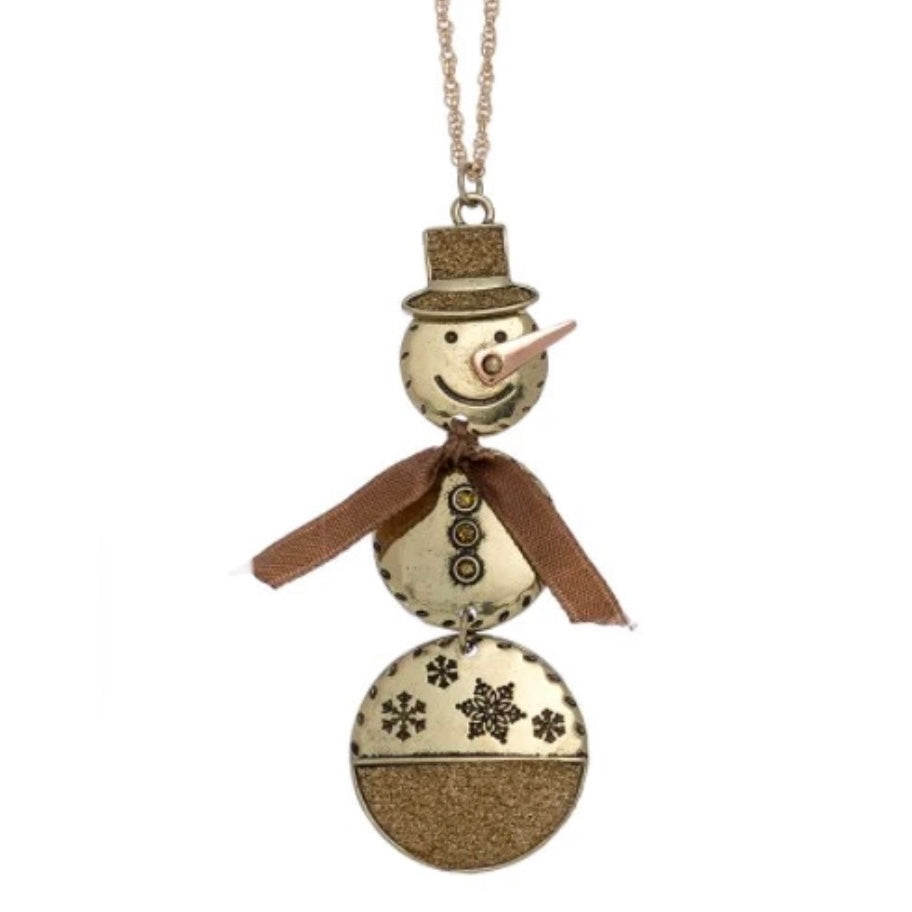 Let It Snow Snowman Pendant Necklaces