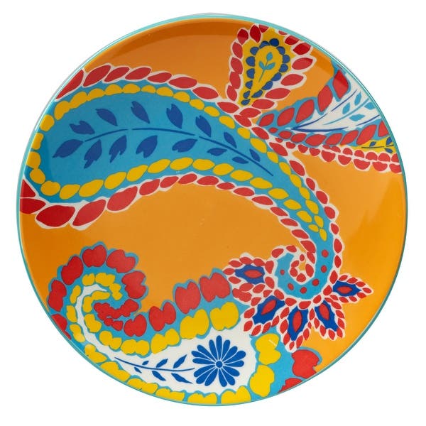 Damask Floral Salad/Dessert Plate