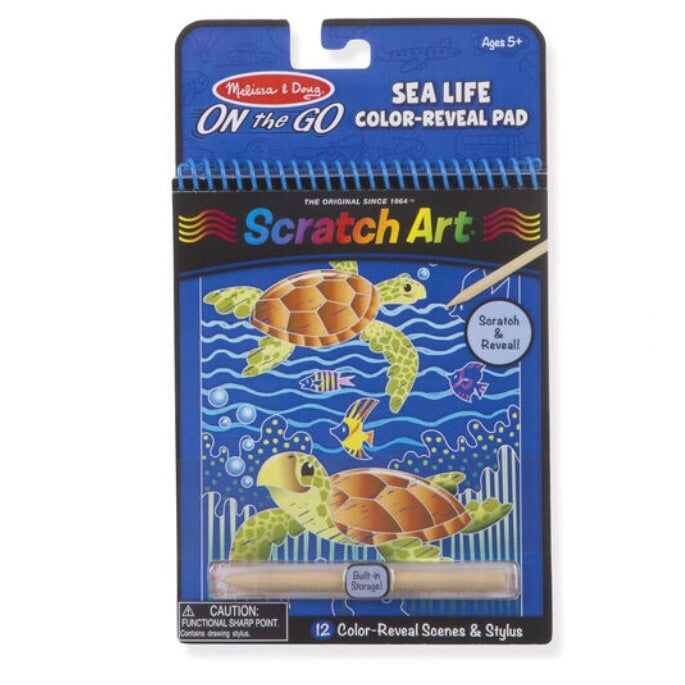 On The Go Scratch Art Color-Reveal Pad