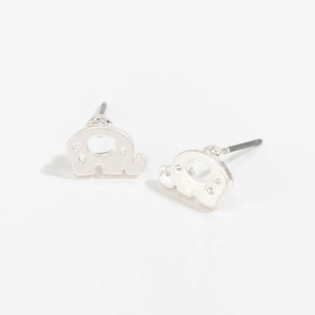 Elephant Cutout Stud Buds Earrings