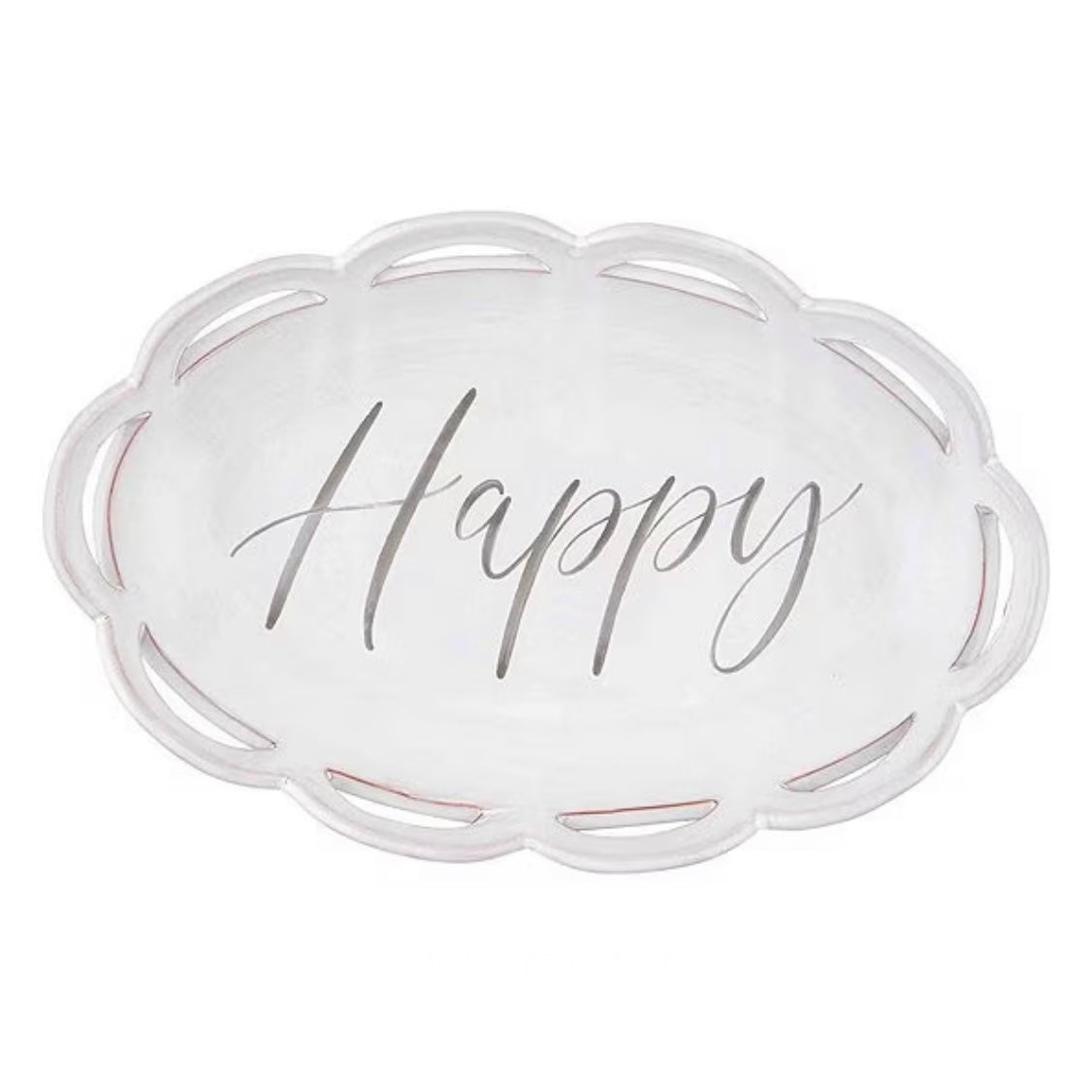 Scalloped Edge Happy Bowl