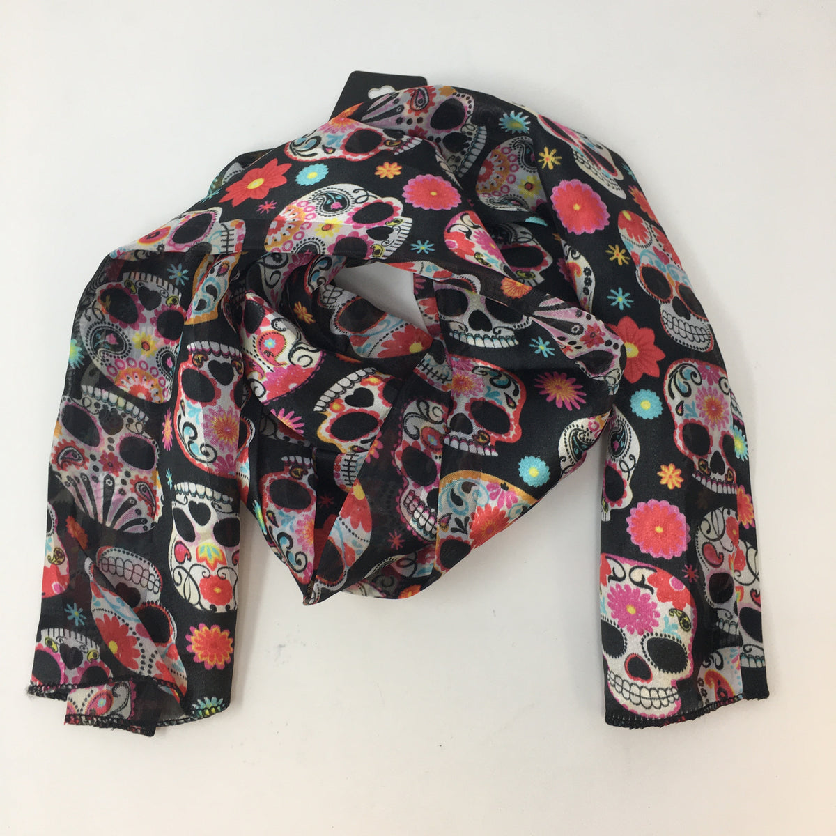 Skull Theme Print Scarf