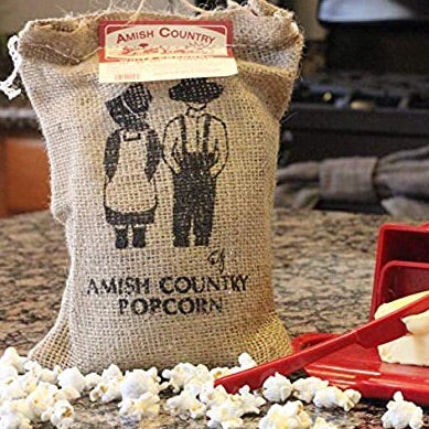 Amish Country 2# Burlap Bag Popcorn Kernels