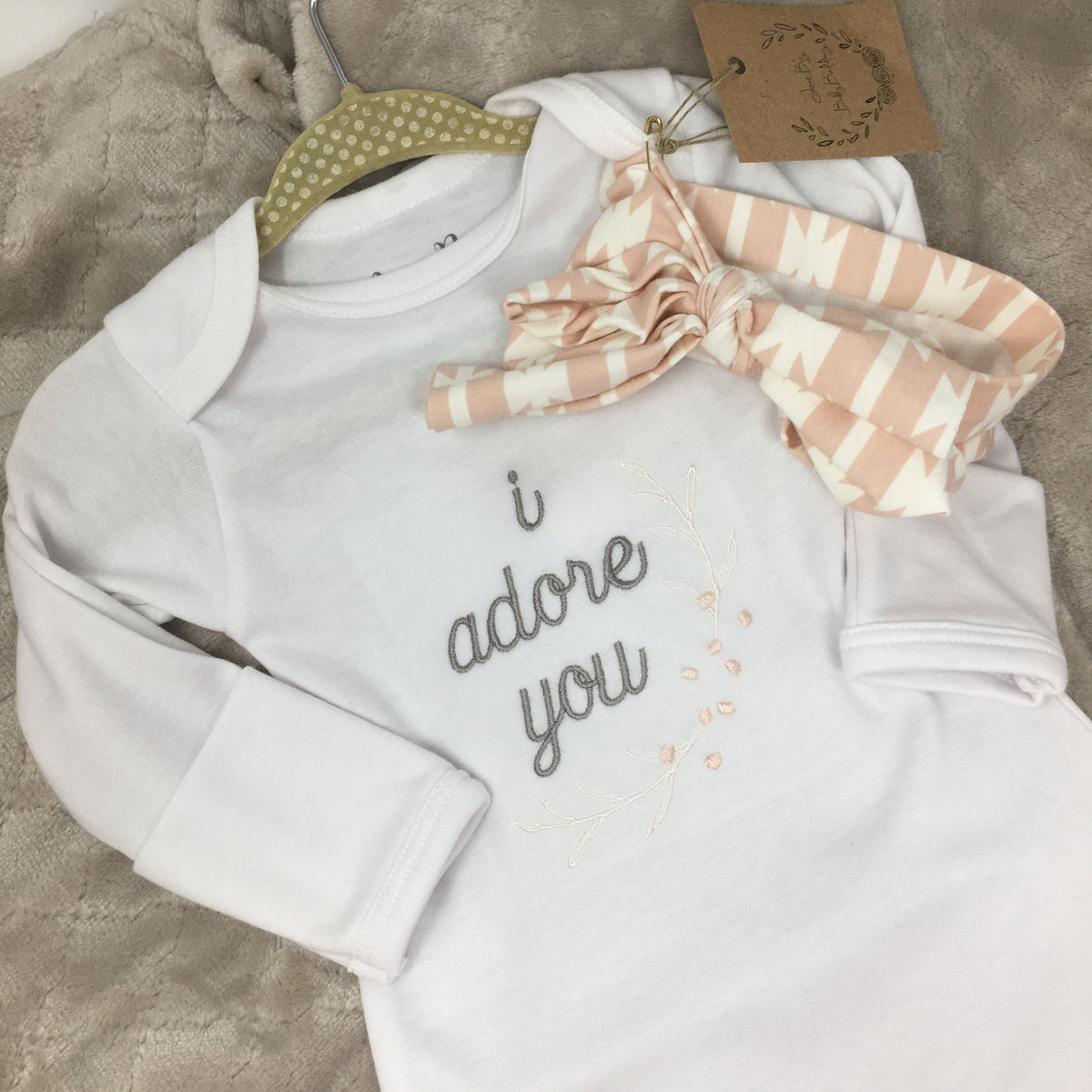 Girls Love Bug Infant Gown