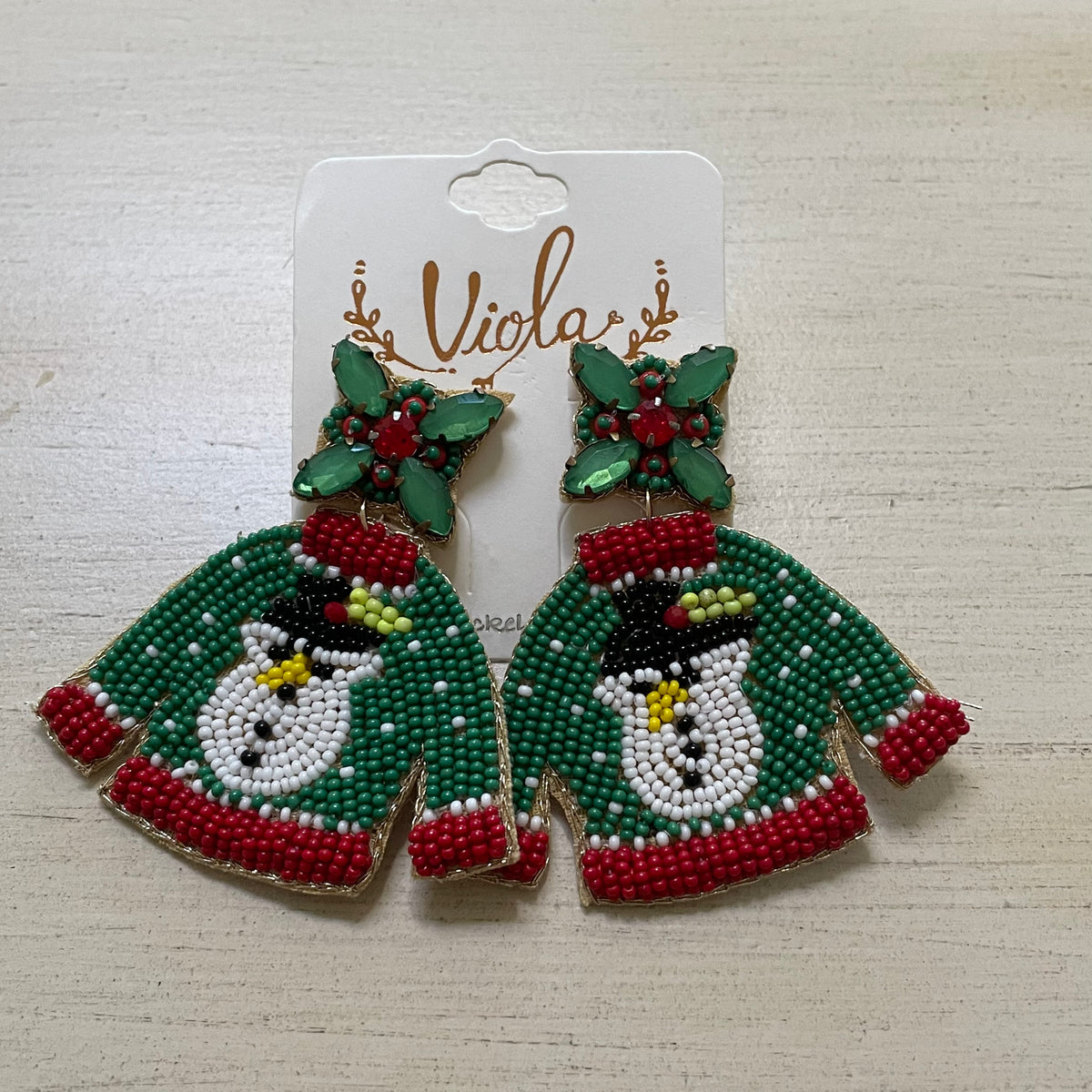 Ugly Christmas Sweater Earrings