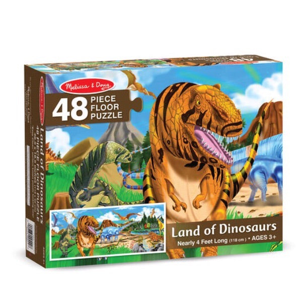 Melissa & Doug 48-Pc. Land of Dinosaurs Floor Puzzle