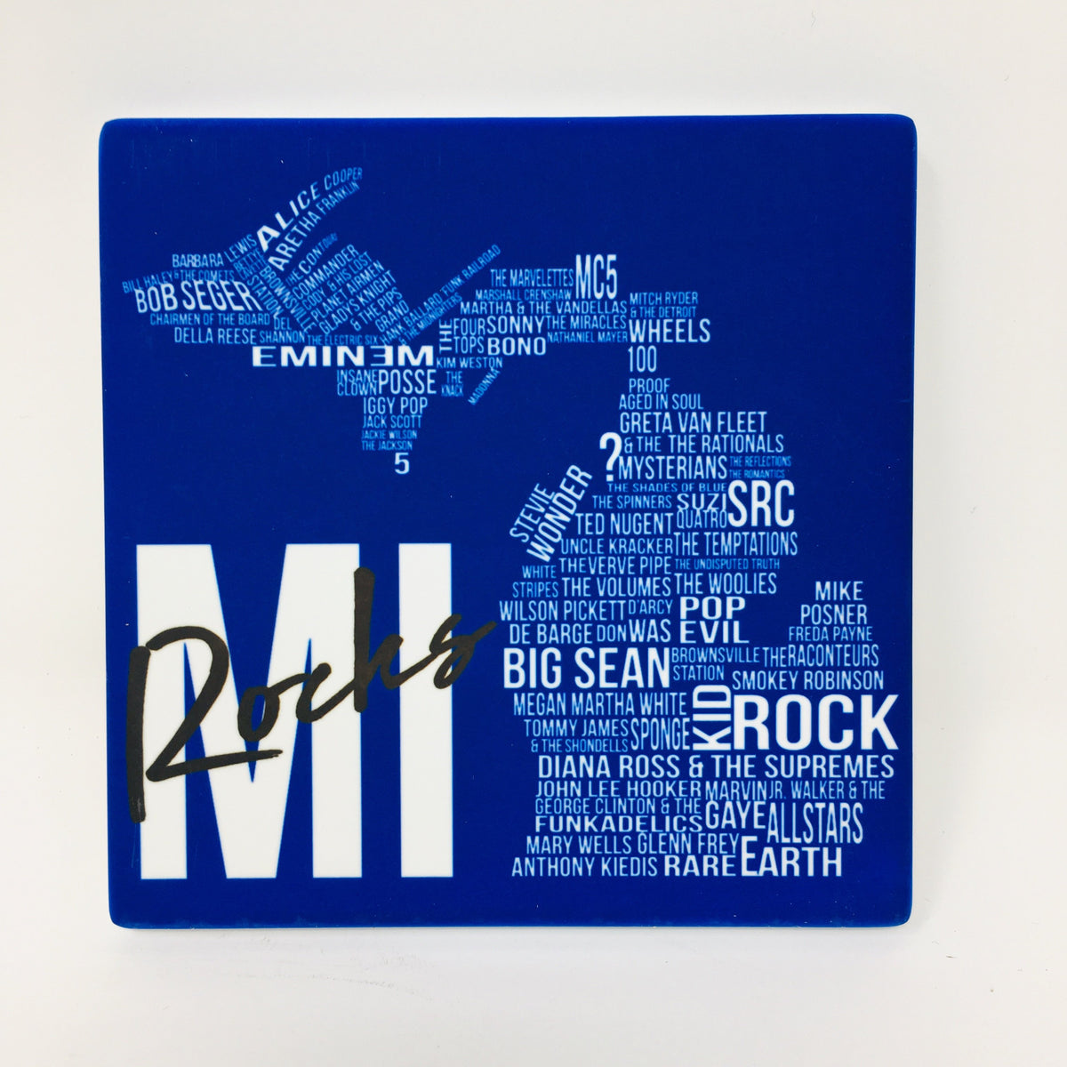 Ceramic Michigan Coaster