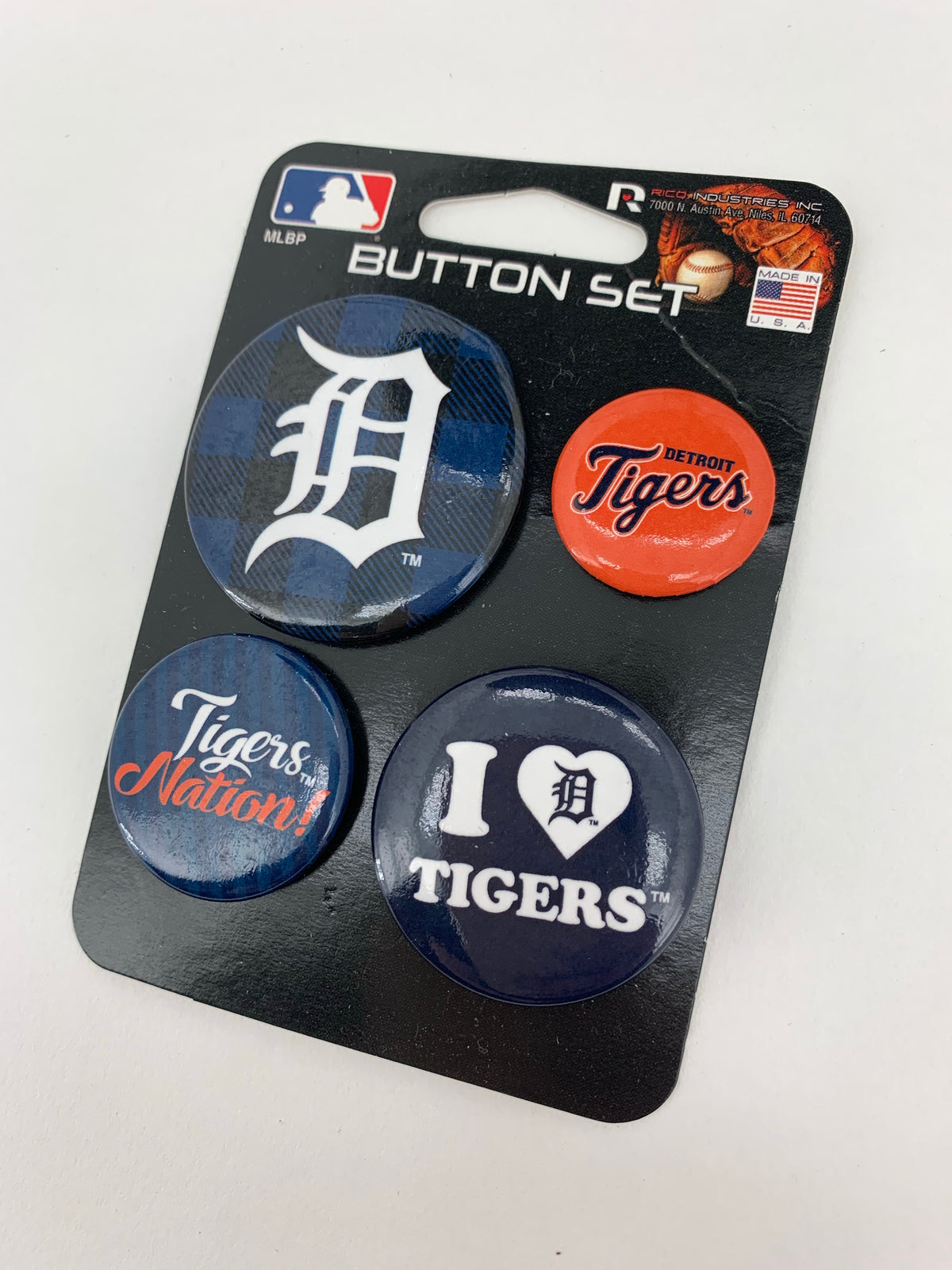 Michigan Team Button 4 pc Set