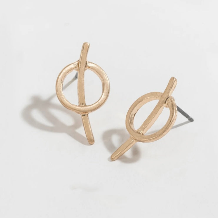 Circle &amp; Arch Stud Buds Earrings