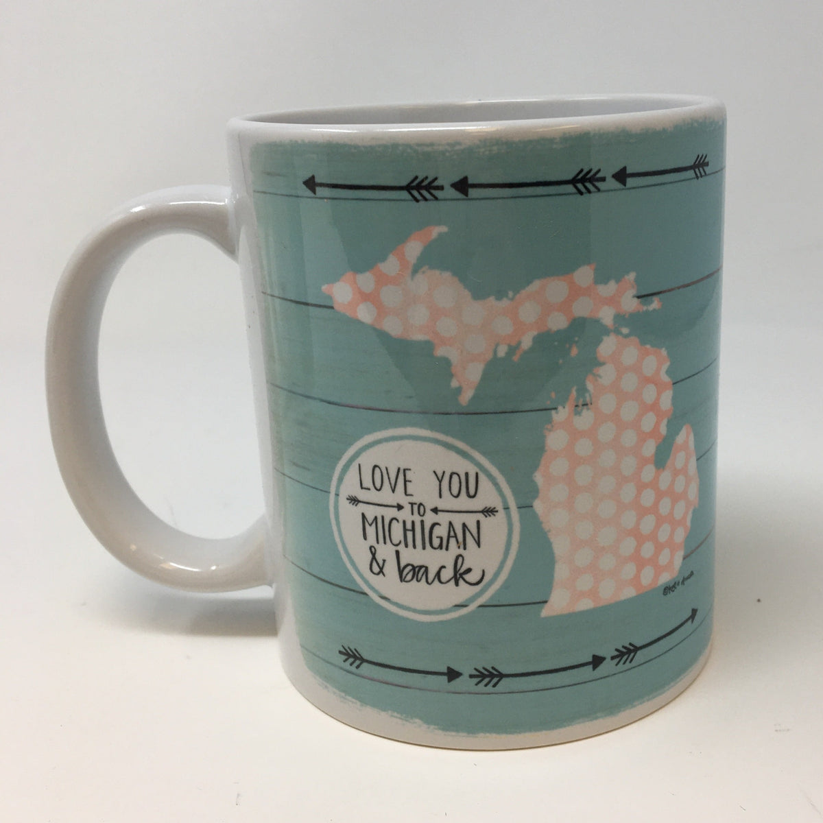 Polka Dot Mitten Michigan Mug