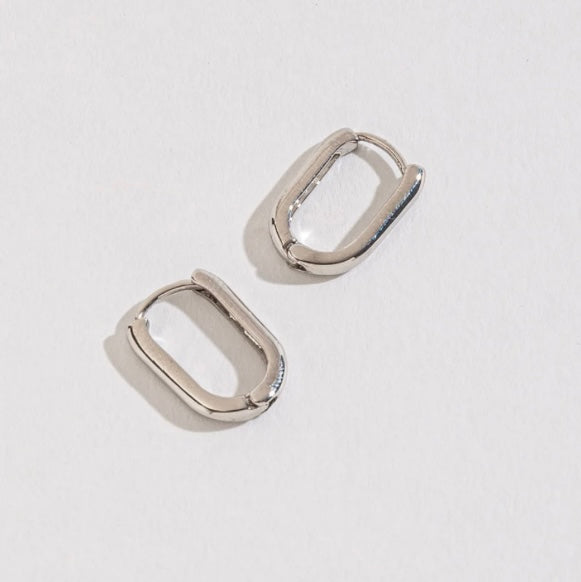 Sm Link Huggie Hoops Earrings